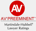 AV Preeminent Martindale-Hubbell Lawyer Ratings